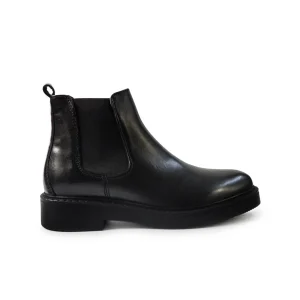 Vueva Stivaletti Chelsea Uomo in Pelle Nero