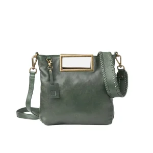 Biba Borsa a Tracolla con Manico Rigido in Pelle Verde