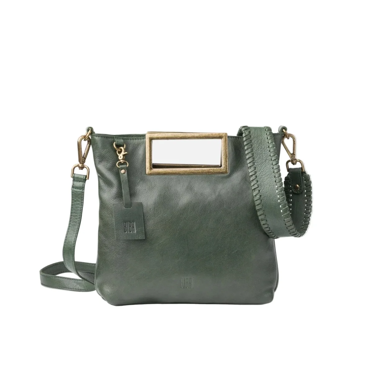 Biba Borsa a Tracolla con Manico Rigido in Pelle Verde - immagine 2