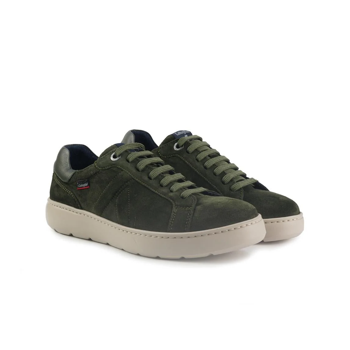 Callaghan Sneakers Uomo Bassa in Camoscio Kaki - immagine 4