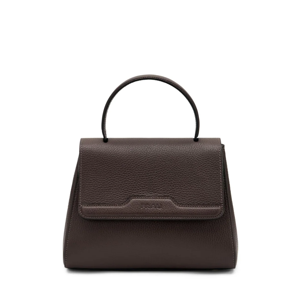 Borse Donna Frau a Mano con Tracolla in Pelle Cioccolato - immagine 2