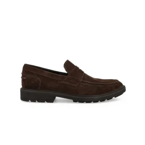 Mocassini Impronte Uomo in Camoscio Marrone