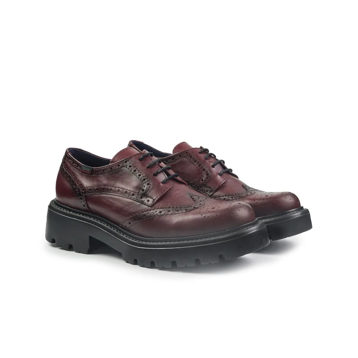 Callaghan Francesine Oxford Donna in Pelle Bordo - immagine 4