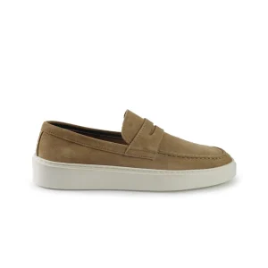 Vueva Mocassini Barca Uomo in Camoscio Beige