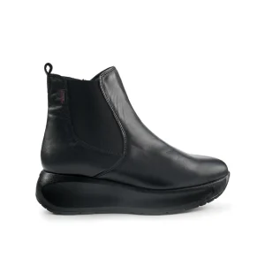 Callaghan Stivaletti Chelsea Donna con Zeppa in Pelle Nero