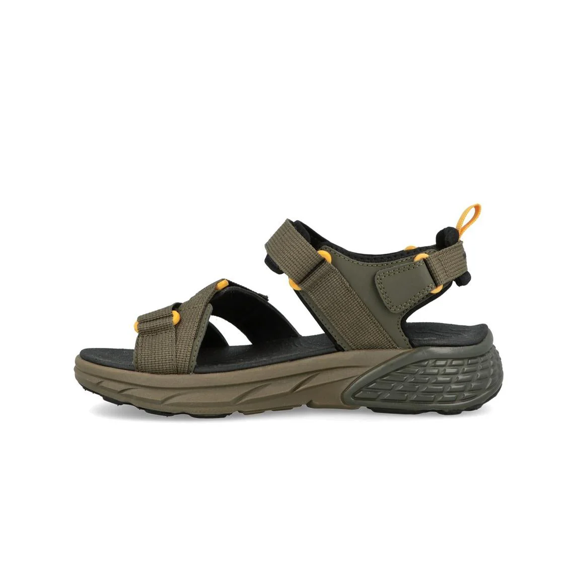 Jeep Sandali Uomo con Doppio Velcro in Tessuto Verde - immagine 6