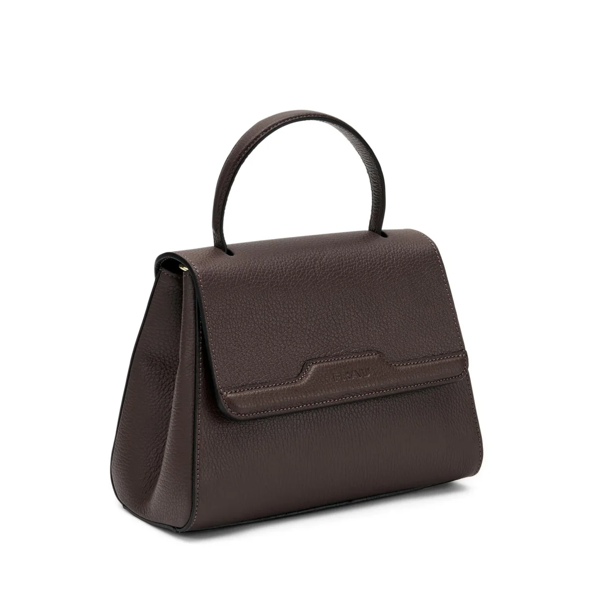 Borse Donna Frau a Mano con Tracolla in Pelle Cioccolato - immagine 3