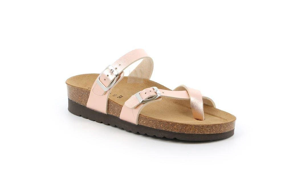 Grunland Sandali Infradito Donna Plantare Sughero Doppia Fibbia Rame - immagine 4