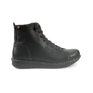 Sneakers Alta Uomo Pelle Antracite