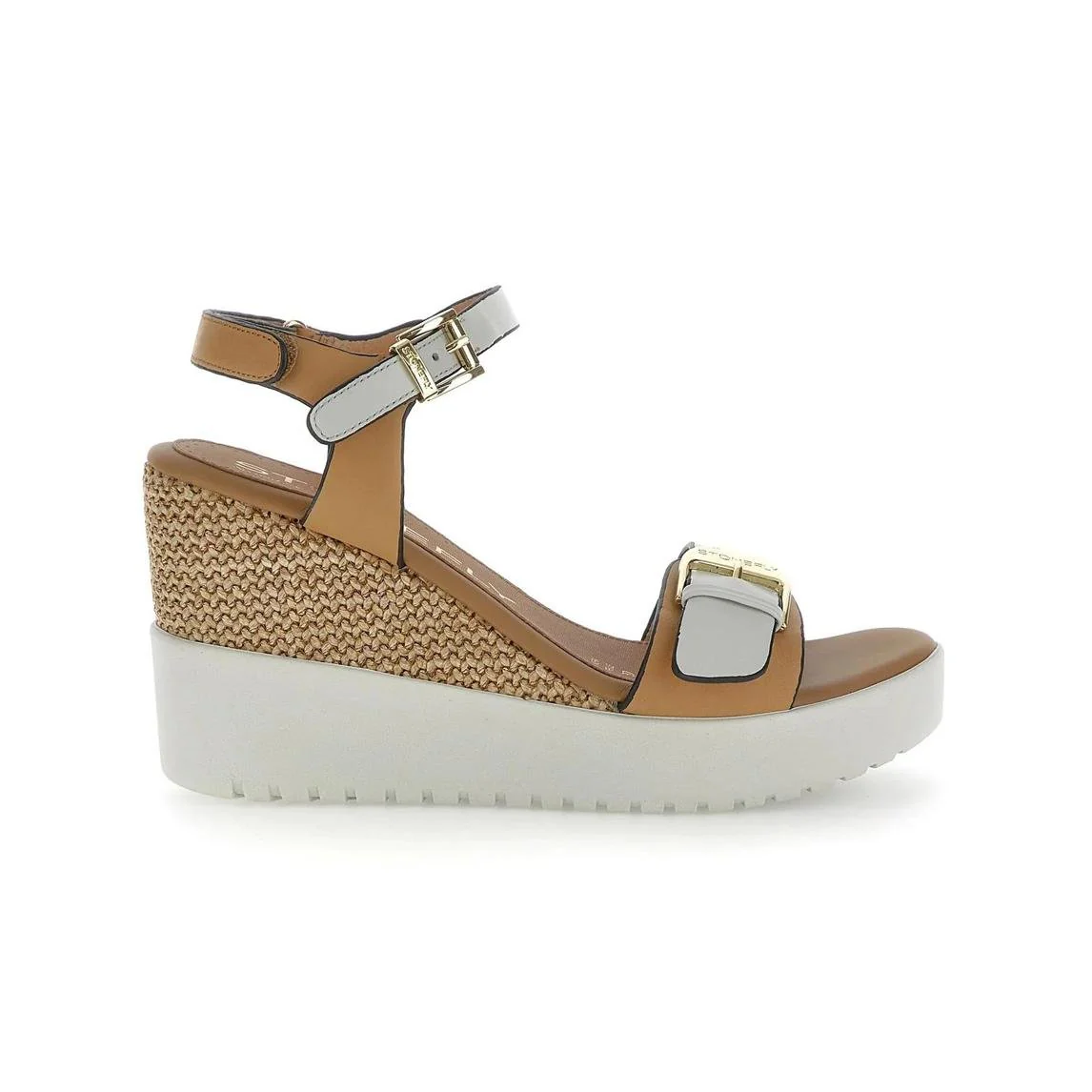 Stonefly Sandali Donna con Zeppa in Pelle Multi Cuoio - immagine 2