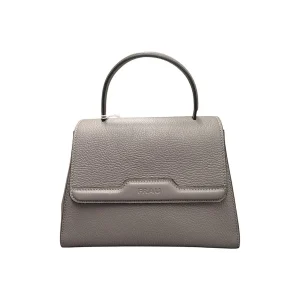 Frau Borse Donna a Mano con Tracolla in Pelle Taupe