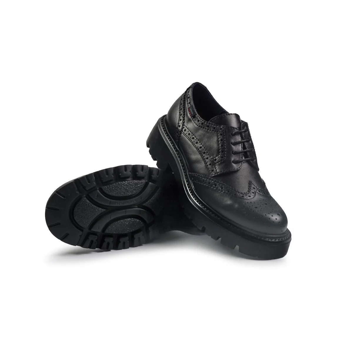 Callaghan Francesine Oxford Donna in Pelle Nero - immagine 3