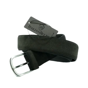 Cintura Uomo in Camoscio Marrone