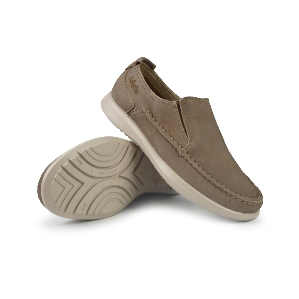 Callaghan Mocassini Uomo Slipon in Pelle Taupe - immagine 3