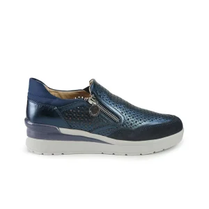 Stonefly Mocassino Sneakers Donna in Pelle Blu
