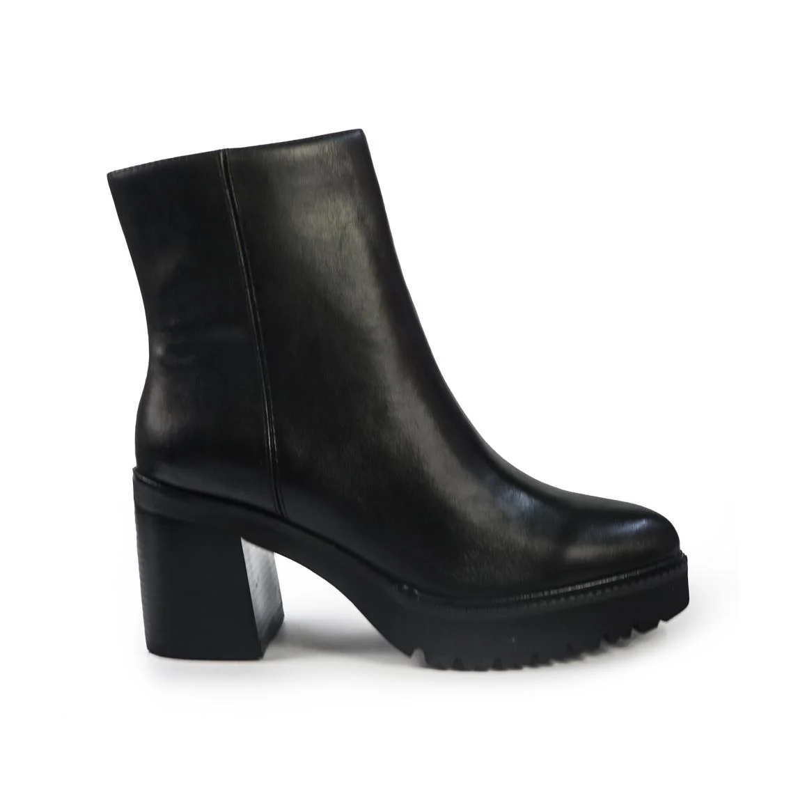 Callaghan Stivaletti Donna con Tacco e Plateau in Pelle Nero - immagine 2