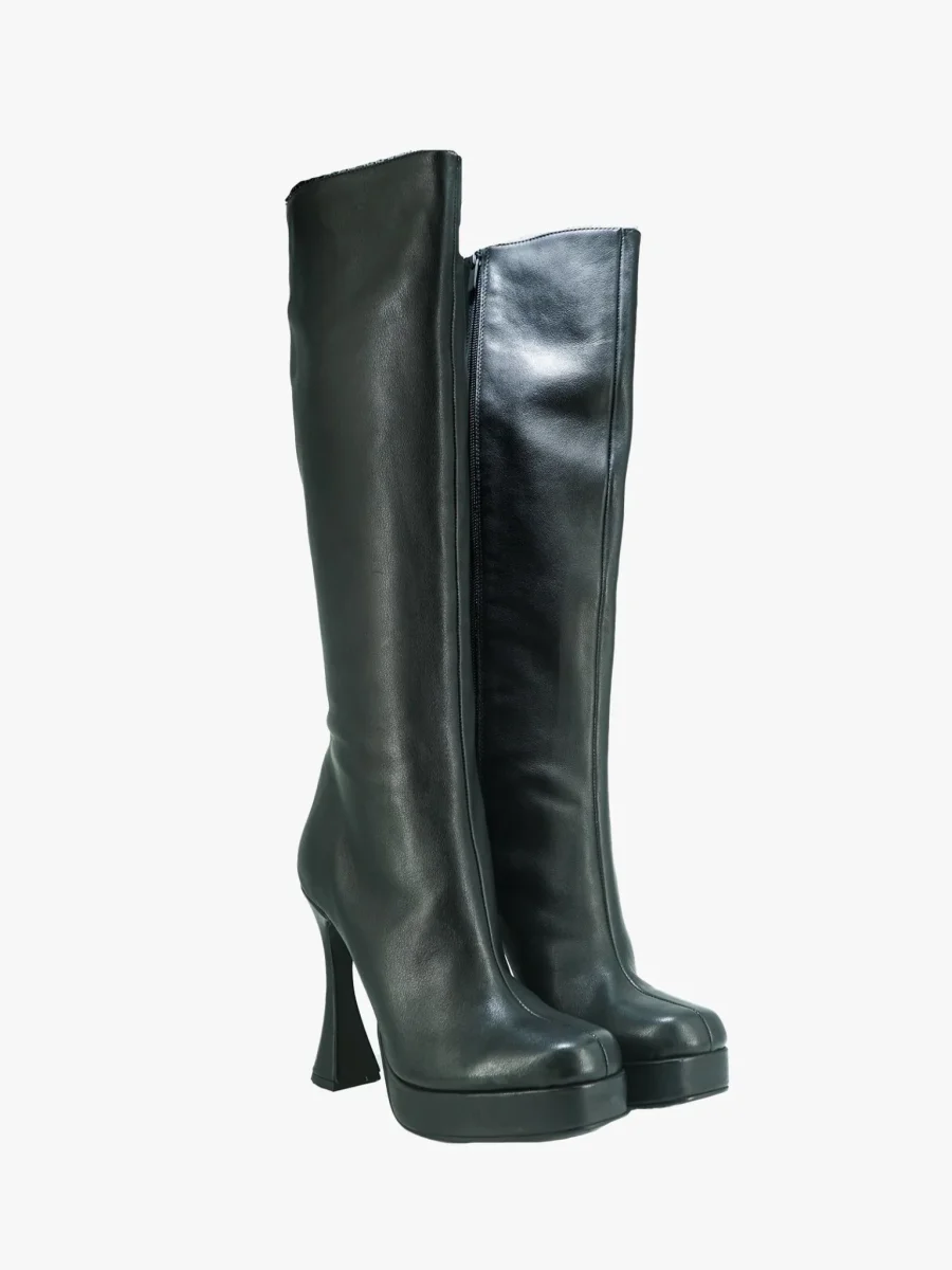 Stivali Donna in Pelle Nero - immagine 3