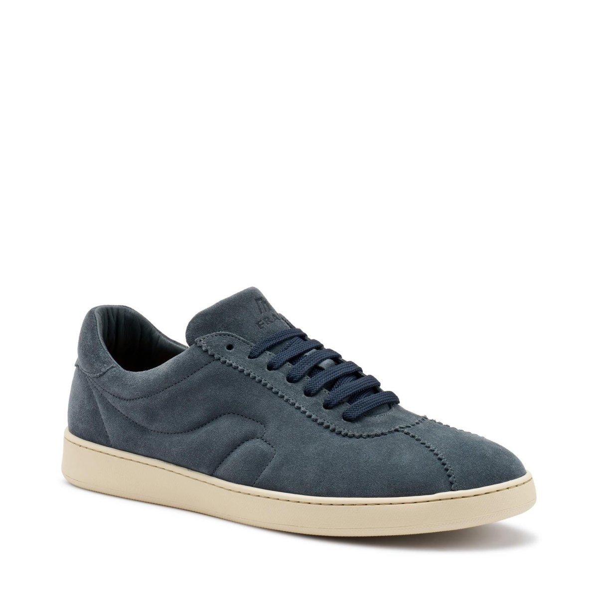 Frau Sneakers Uomo Bassa in Camoscio Blu - immagine 3