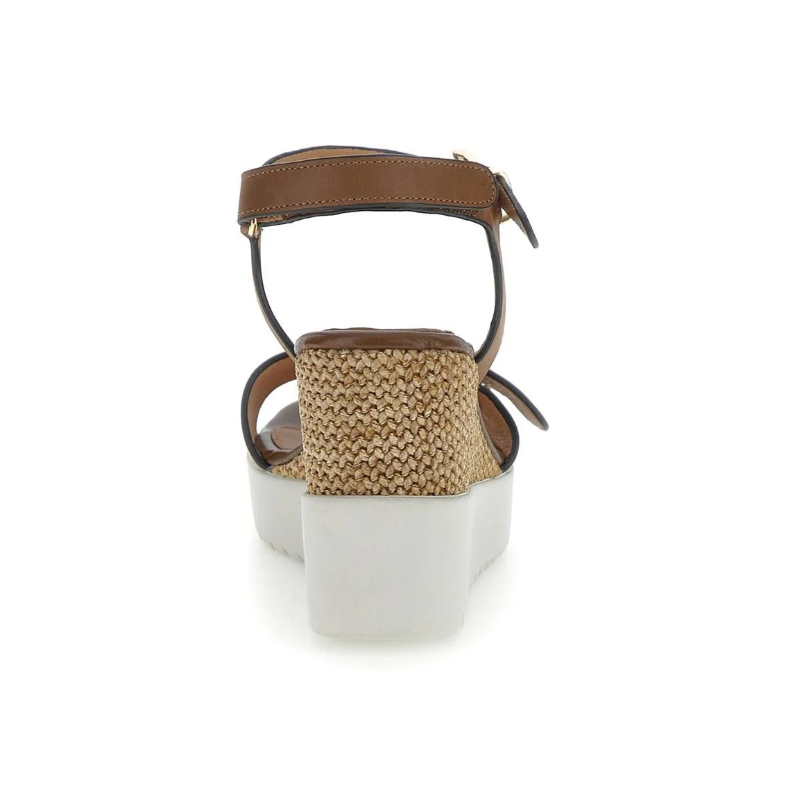 Stonefly Sandali Donna con Zeppa in Pelle Multi Marrone - immagine 5