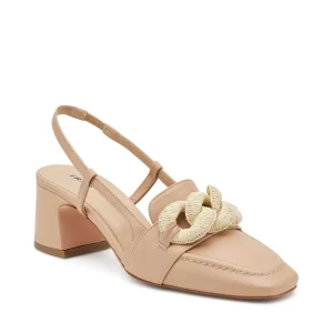 Slingback Pelle Beige