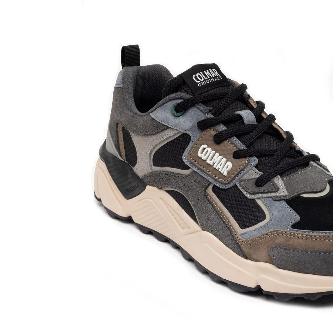 Sneakers Colmar Uomo in Pelle Nero Multicolor - immagine 5