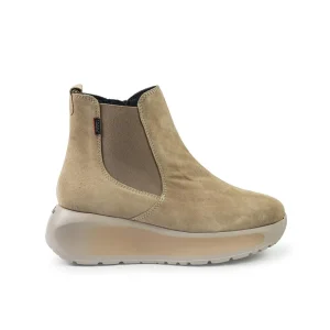 Callaghan Stivaletti Chelsea Donna con Zeppa in Camoscio Corda