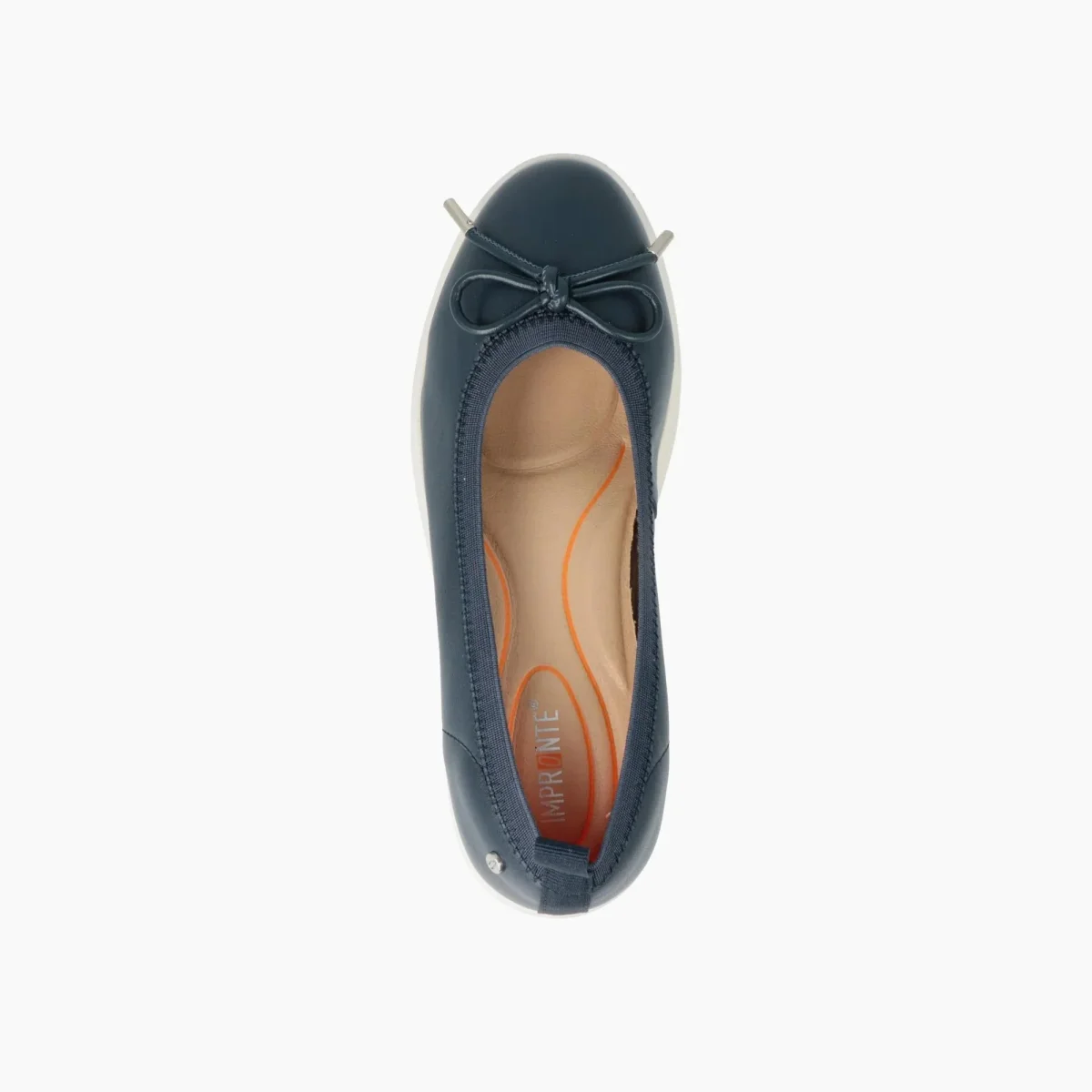 Impronte Ballerine con Zeppa in Pelle Blu - immagine 4