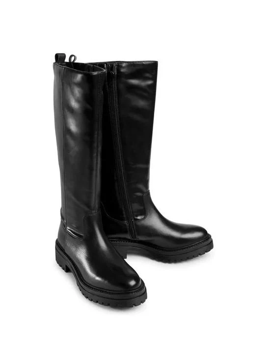 Stivali al Ginocchio Pelle Nero - immagine 3