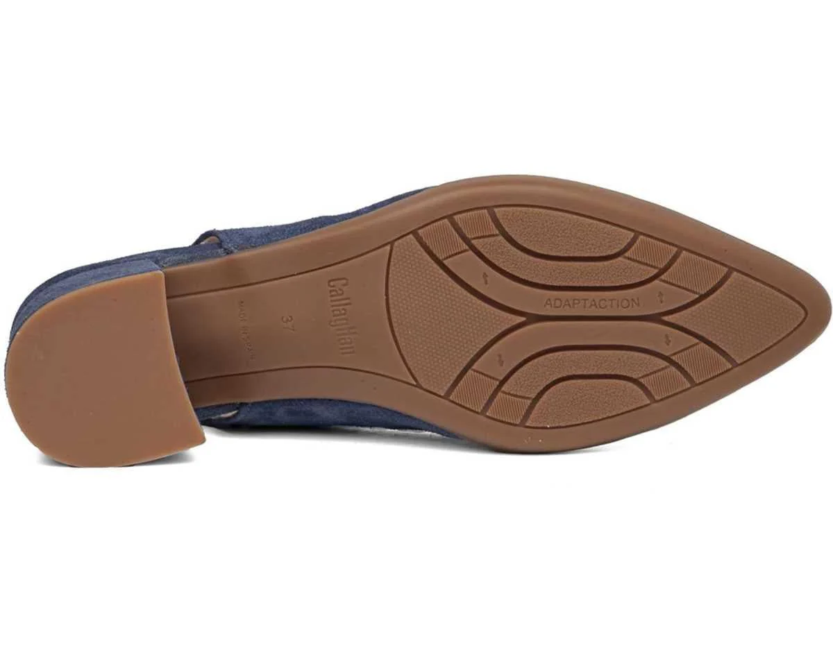 Decolletè Chanel in Pelle Camoscio Blu - immagine 5