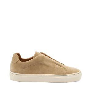 Frau Sneakers Uomo Slipon in Camoscio Avena