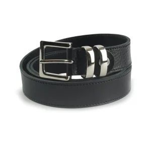 Spatarella Cintura Donna in Pelle Nero