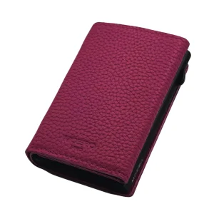 Moero Pro Plus Bottolato Magenta Zip Portafoglio Slim