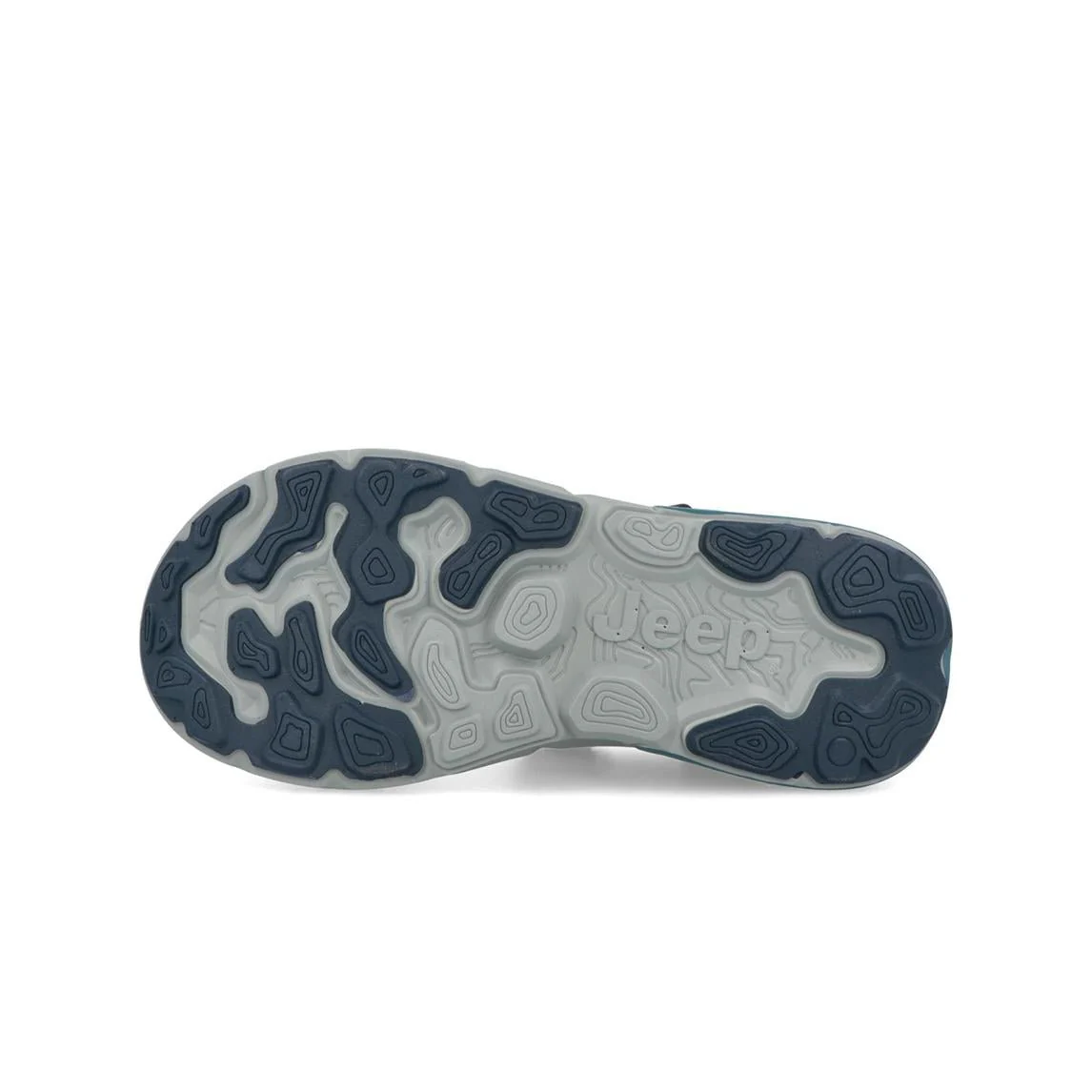 Jeep Sandali Uomo con Doppio Velcro in Tessuto Blu - immagine 4