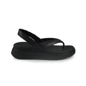 FitFlop Sandali Donna Infradito in Pelle Nero con Cinturino