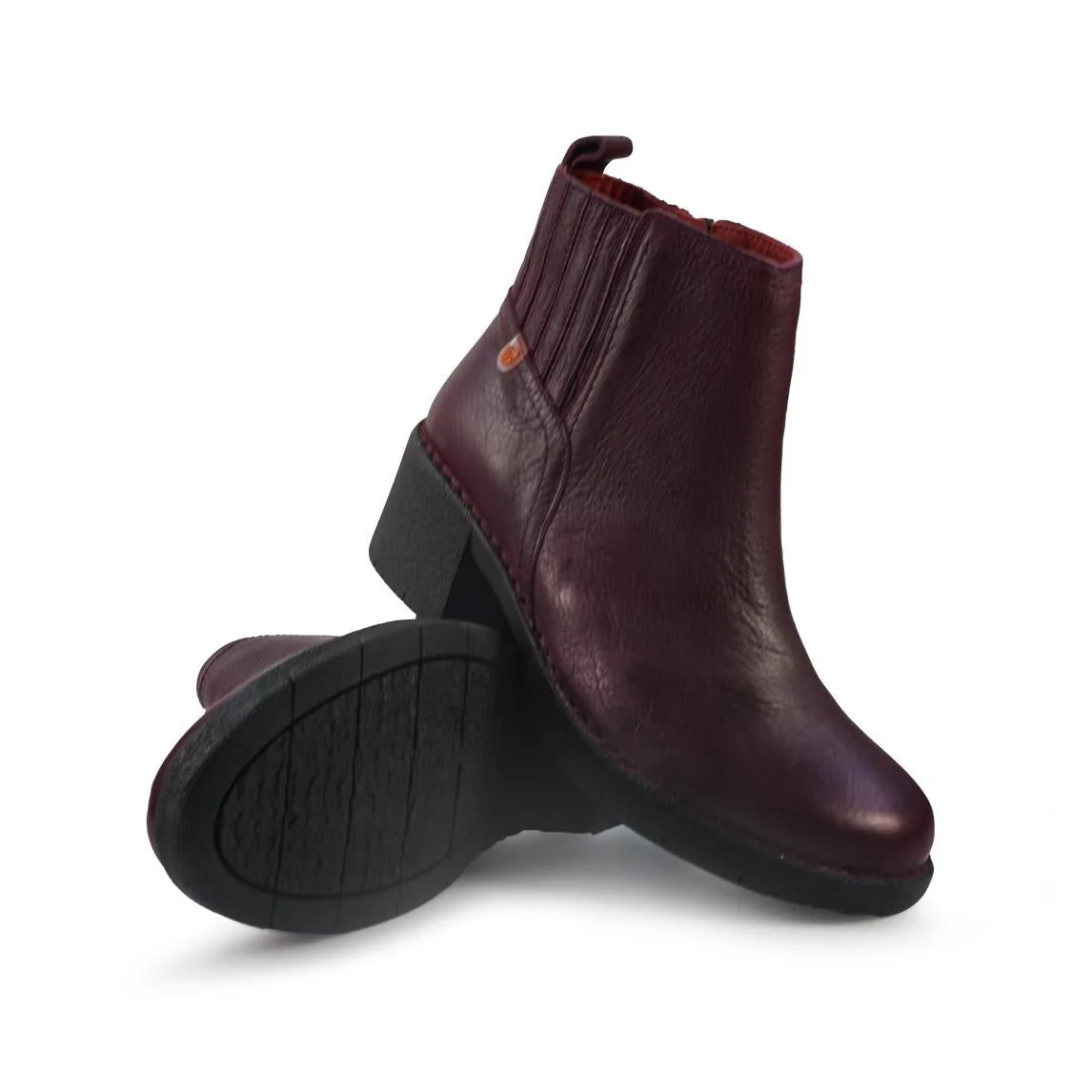 Jungla Stivaletti Donna con Tacco in Pelle Viola - immagine 4