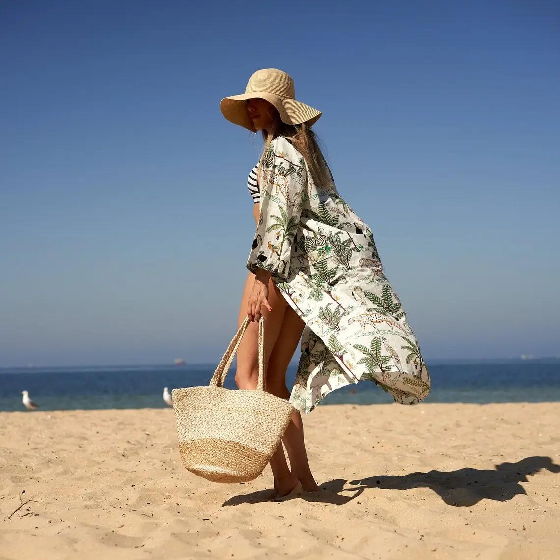 Kimono Caftano in Cotone - immagine 4