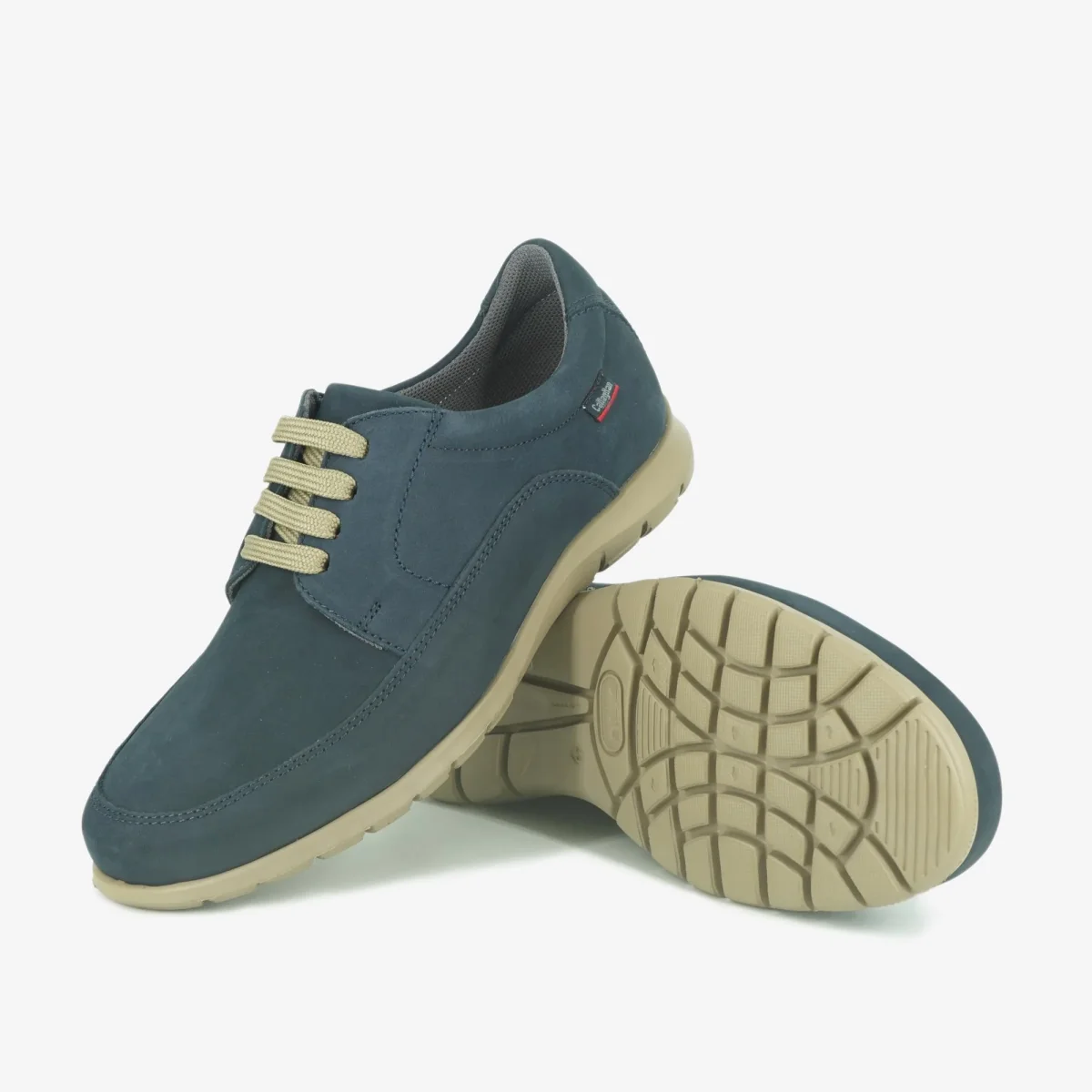 Stringata Bassa Uomo in Pelle Blu - immagine 3