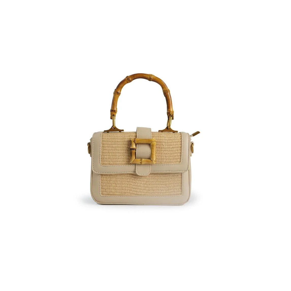 Exe Borsa a Mano in Rafia con Tracolla - immagine 2