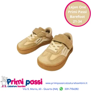Lejan One Nylon Beige - Barefoot per bambini
