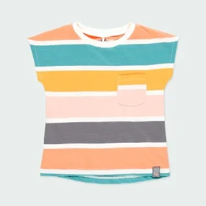 Maglietta manica corta ragazza multi-color