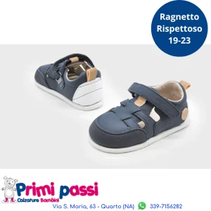 Ragnetto Primi Passi "Rispettosa" Blu Navy