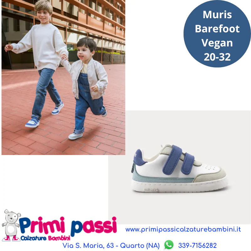 Muris Petra Denim Blu - Barefoot e Vegan per bambini - immagine 3