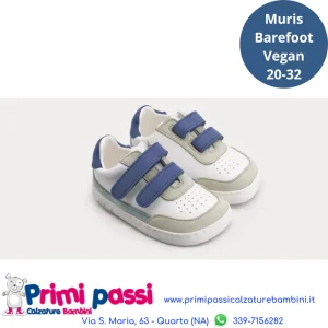 Muris Petra Denim Blu - Barefoot e Vegan per bambini