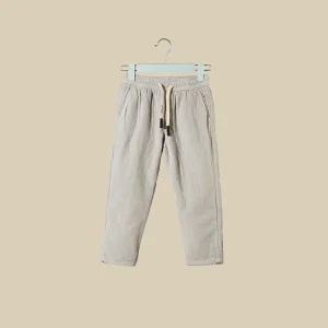 Pantalone di velluto ghiaccio con elastico in vita