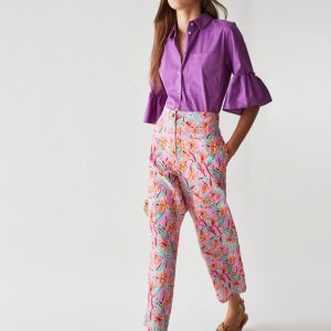 Pantaloni donna misto lino Sdraio