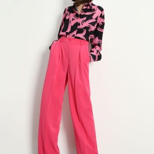 Pantaloni wide-leg con pinces