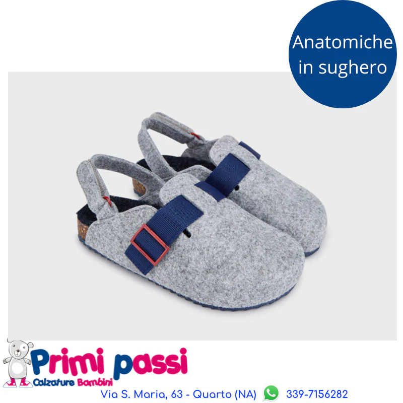 Pantofola anatomica sughero Grigia - immagine 2