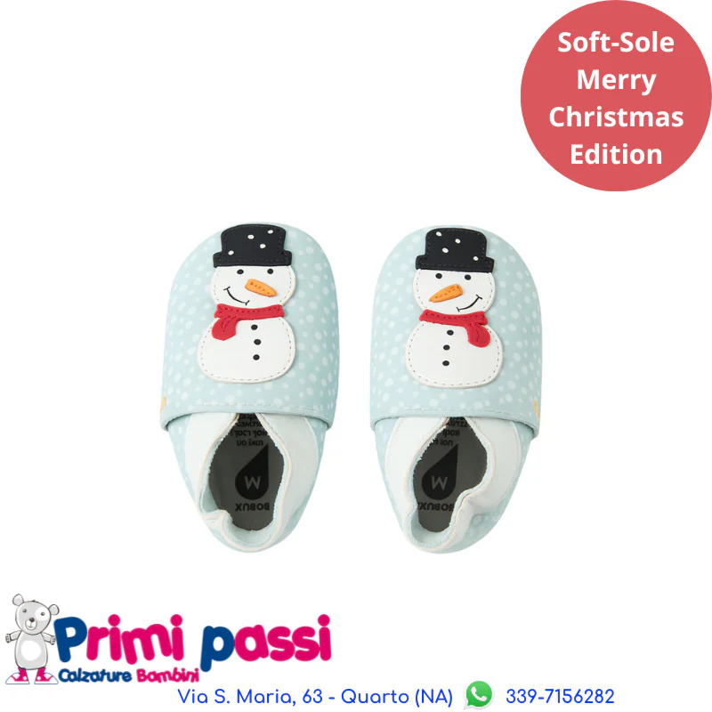 Soft Sole Bobux Pupazzo Neve Azzurro - immagine 2