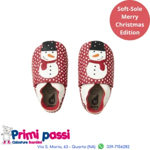 Soft Sole Bobux Pupazzo Neve Rosso
