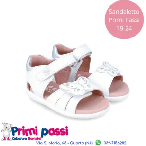 Sandaletto Primi Passi Bianco Mariposa